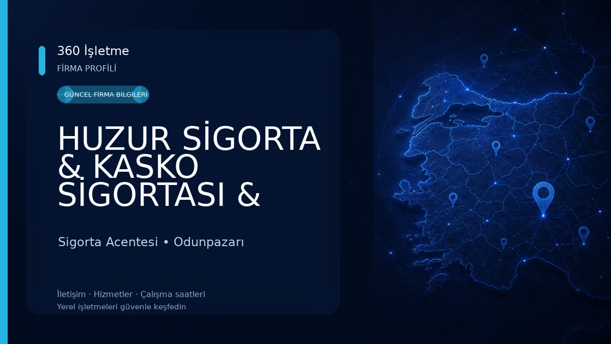 HUZUR SİGORTA & KASKO SİGORTASI & TRAFİK SİGORTASI & DASK & ESKİŞEHİR