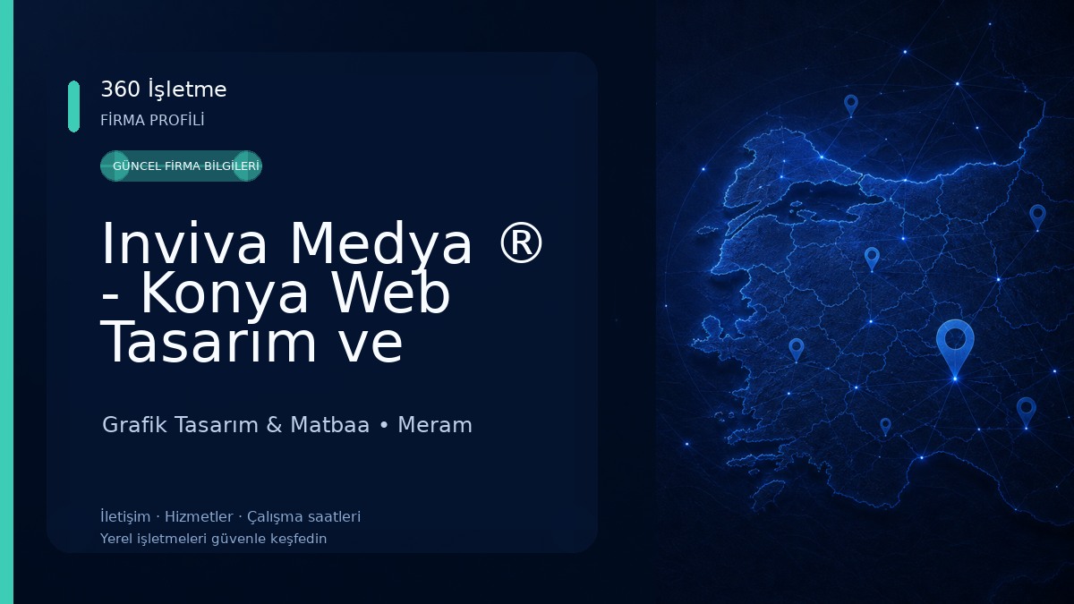 Inviva Medya ® - Konya Web Tasarım ve Reklam Ajansı, Ambalaj, Grafik Tasarım, Kurumsal Hosting ve Sunucu Çözümleri Grafik Tasarım & Matbaa