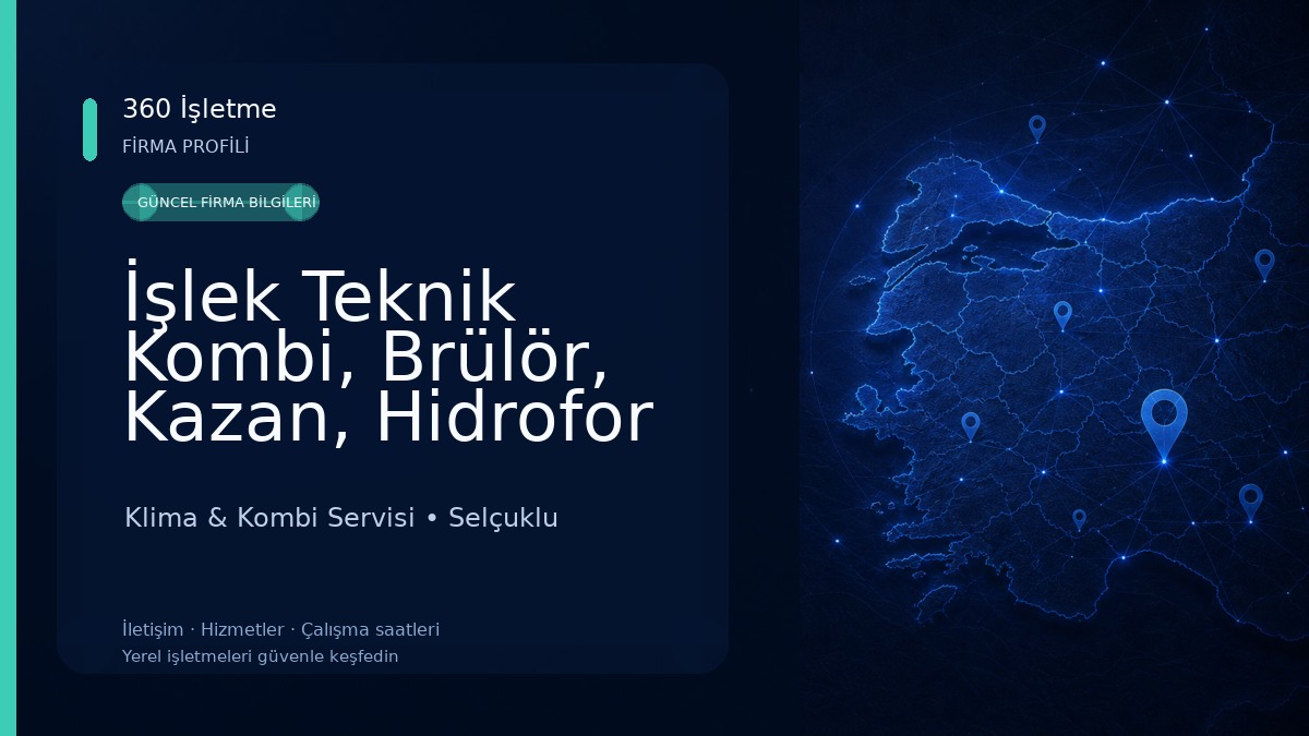 İşlek Teknik Kombi, Brülör, Kazan, Hidrofor Servisi 