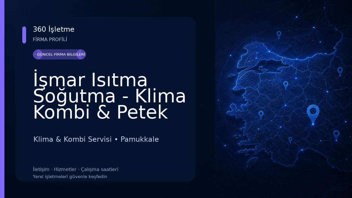 İşmar Isıtma Soğutma - Klima Kombi & Petek Temizleme - Beyaz Eşya Tamir Bakım Servisi 