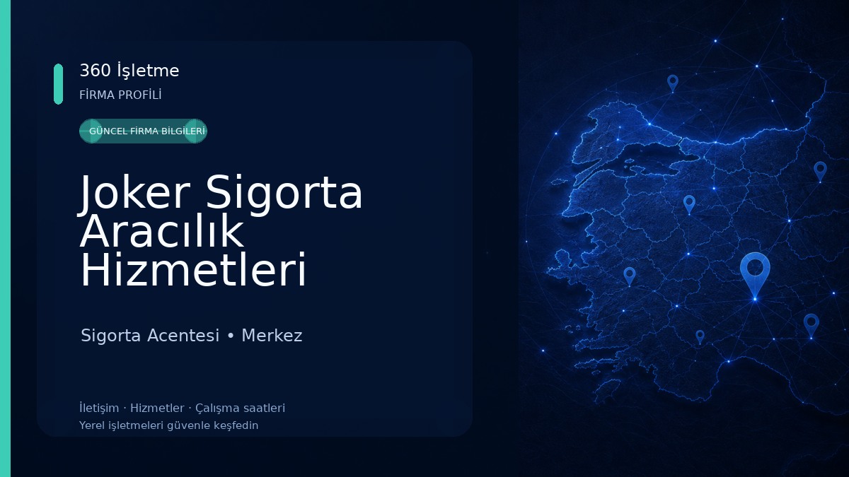 Joker Sigorta Aracılık Hizmetleri