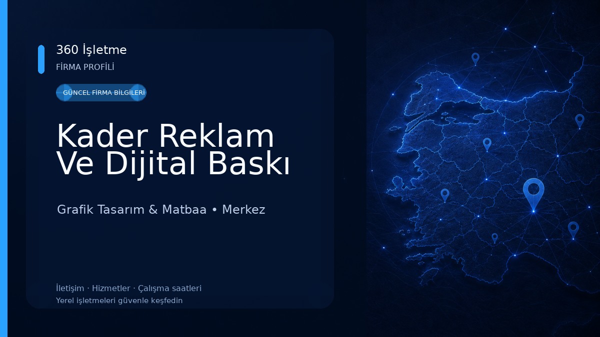 Kader Reklam Ve Dijital Baskı