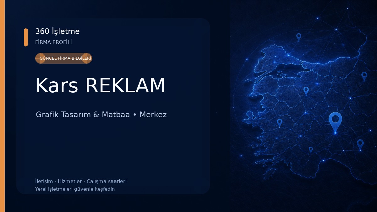 Kars REKLAM Grafik Tasarım & Matbaa