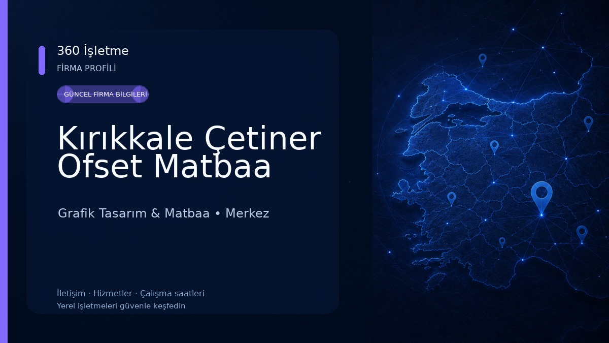 Kırıkkale Çetiner Ofset Matbaa