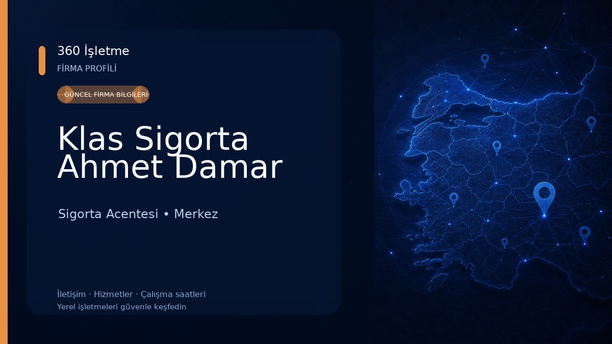Klas Sigorta Ahmet Damar Sigorta Acentesi