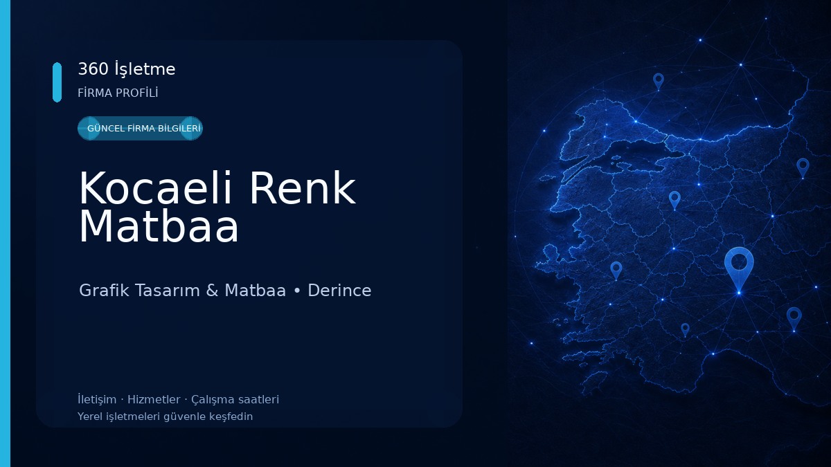 Kocaeli Renk Matbaa Grafik Tasarım & Matbaa