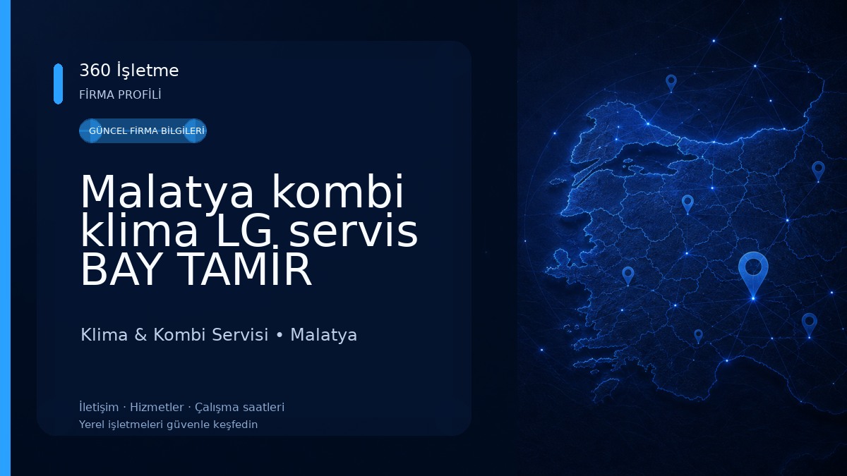 Malatya kombi klima LG servis BAY TAMİR