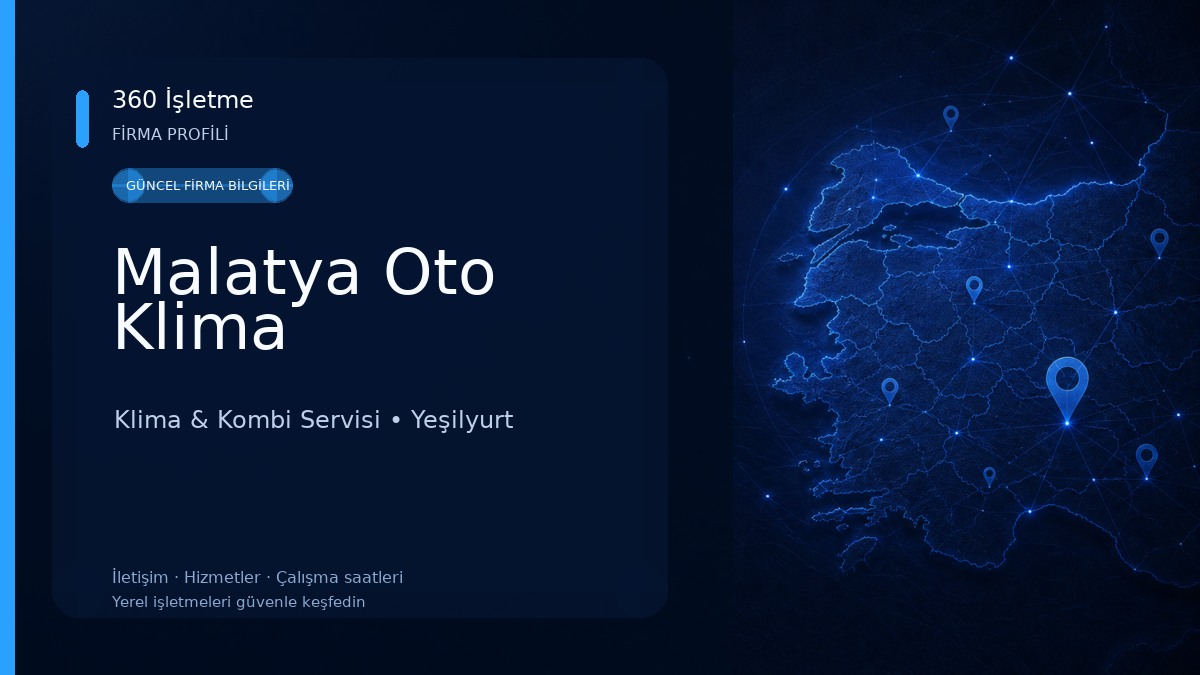 Malatya Oto Klima Klima & Kombi Servisi