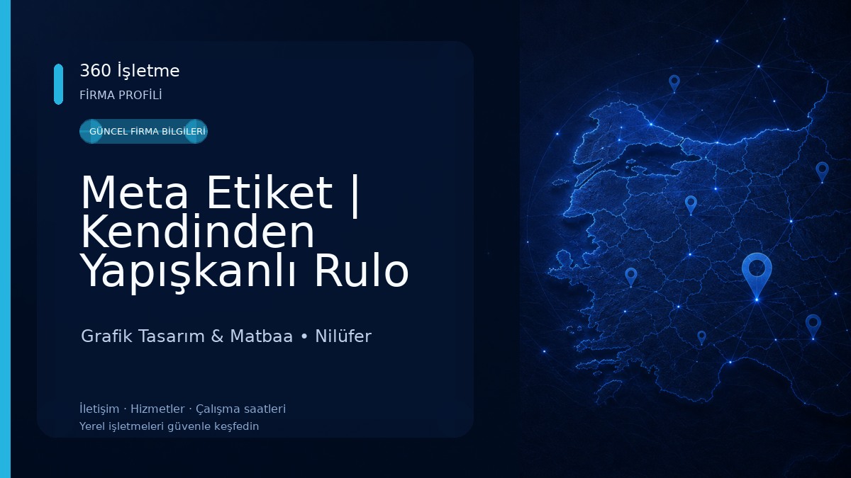 Meta Etiket | Kendinden Yapışkanlı Rulo Etiket (Sticker) Üreticisi Bursa