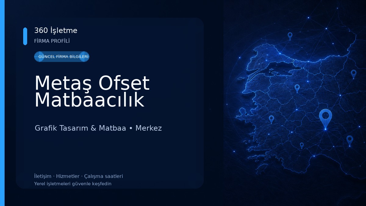 Metaş Ofset Matbaacılık Grafik Tasarım & Matbaa