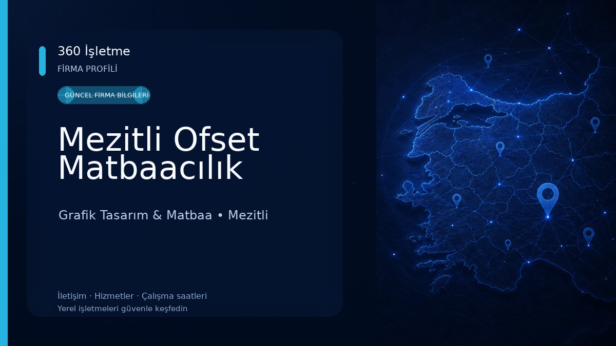 Mezitli Ofset Matbaacılık Grafik Tasarım & Matbaa