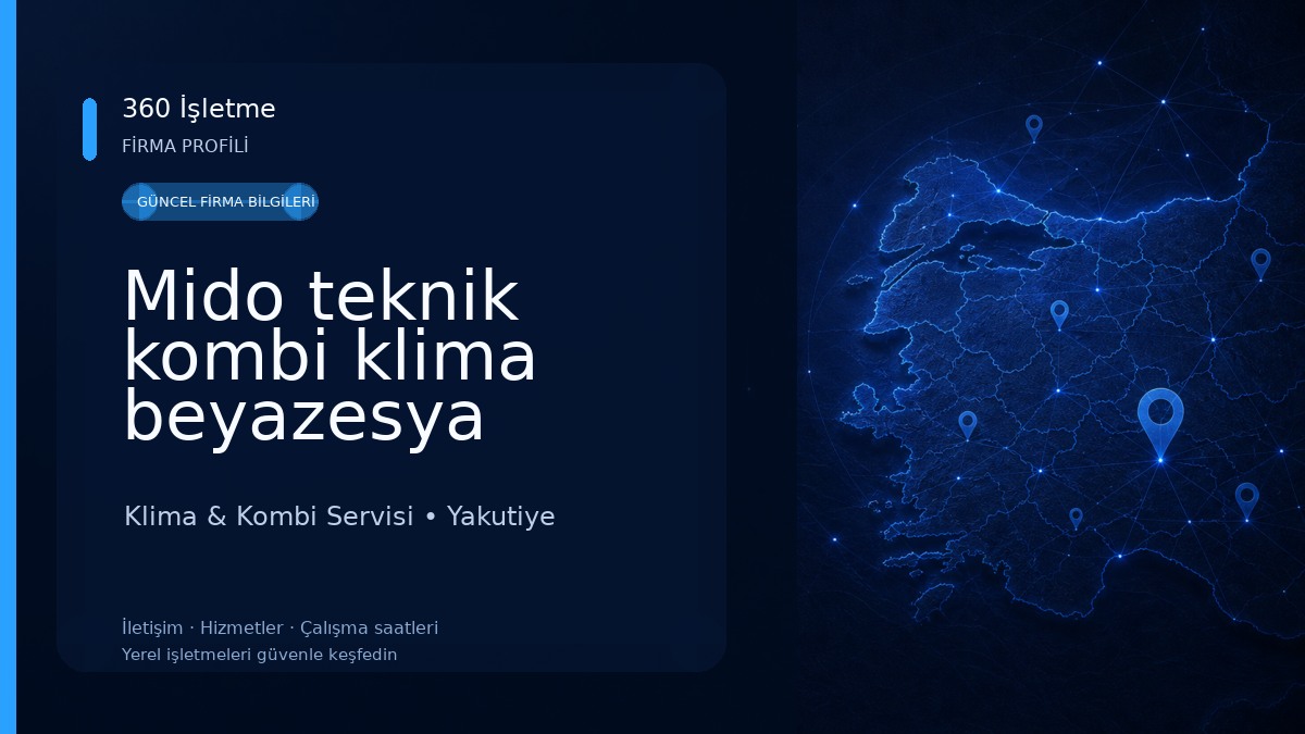 Mido teknik kombi klima beyazesya teknik servisiz Klima & Kombi Servisi