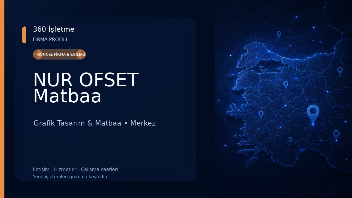 NUR OFSET Matbaa Grafik Tasarım & Matbaa