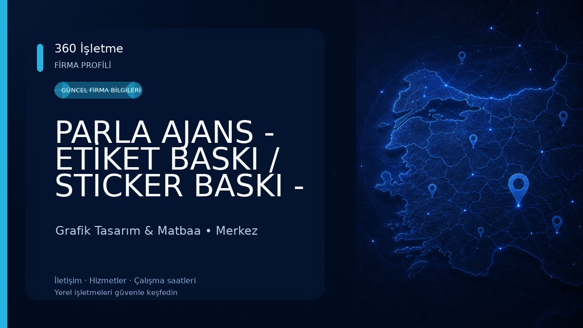 PARLA AJANS - ETİKET BASKI / STICKER BASKI - Çanakkale Etiket Grafik Tasarım & Matbaa