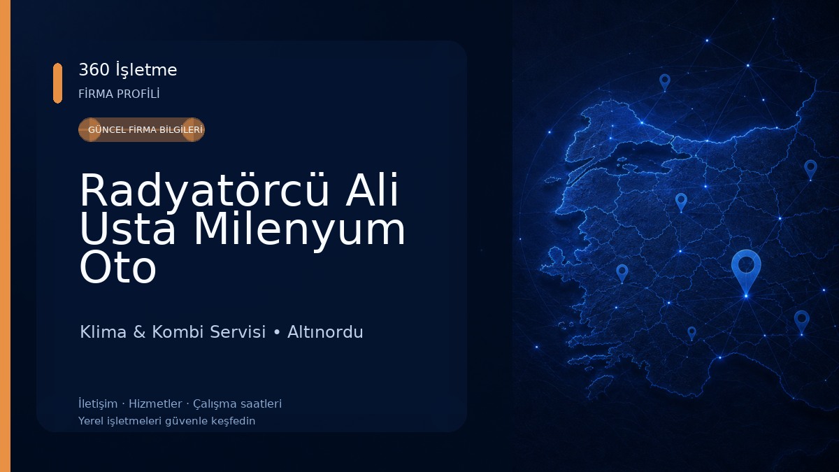 Radyatörcü Ali Usta Milenyum Oto Klima & Kombi Servisi