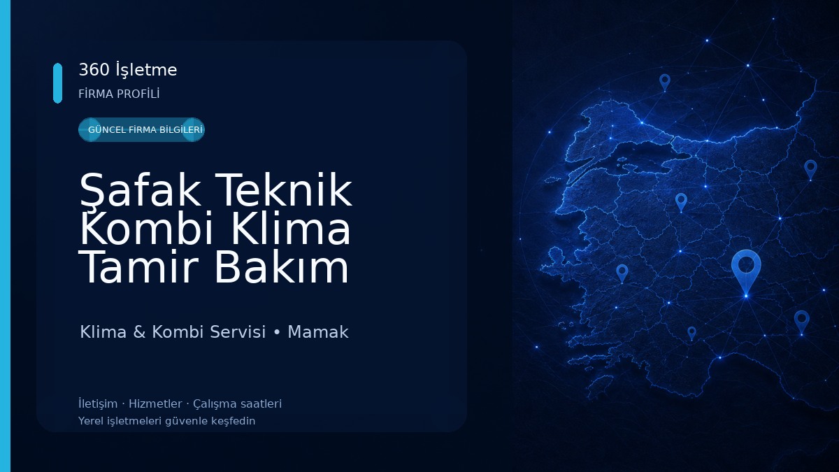 Şafak Teknik Kombi Klima Tamir Bakım Sanica yetkili servis Klima & Kombi Servisi