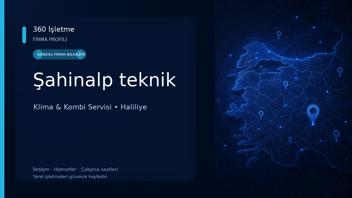 Şahinalp teknik Klima & Kombi Servisi
