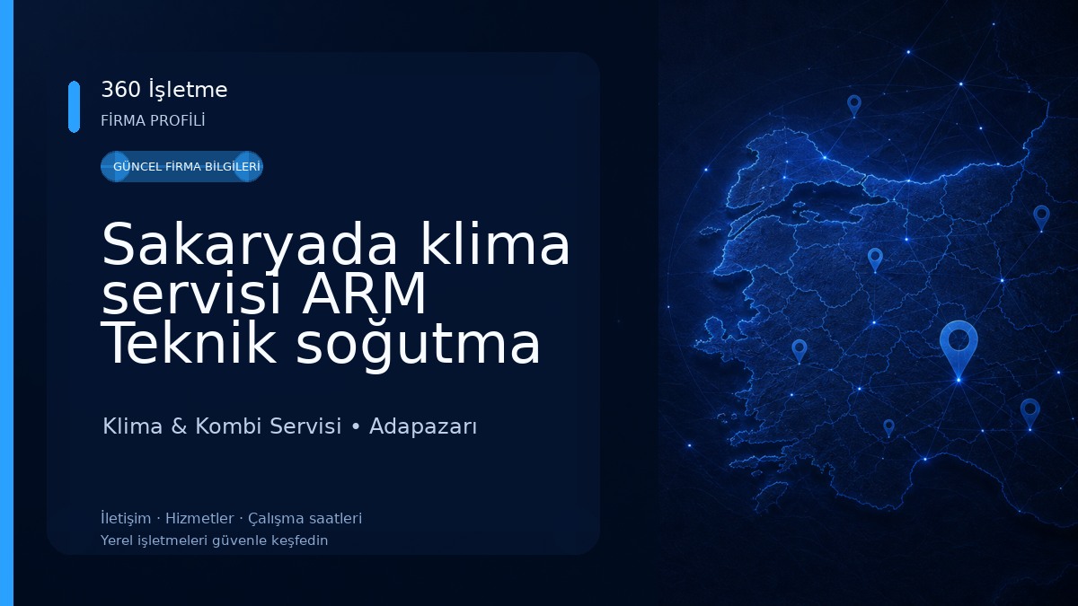Sakaryada klima servisi ARM Teknik soğutma