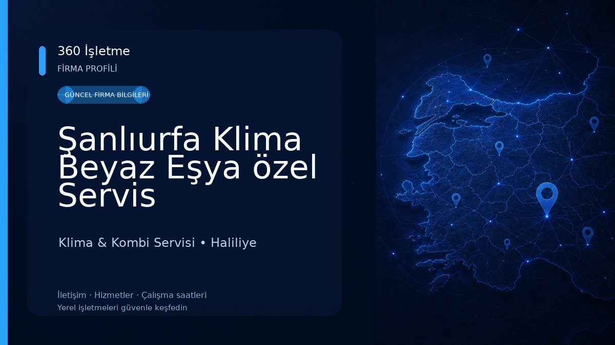 Şanlıurfa Klima Beyaz Eşya özel Servis Klima & Kombi Servisi