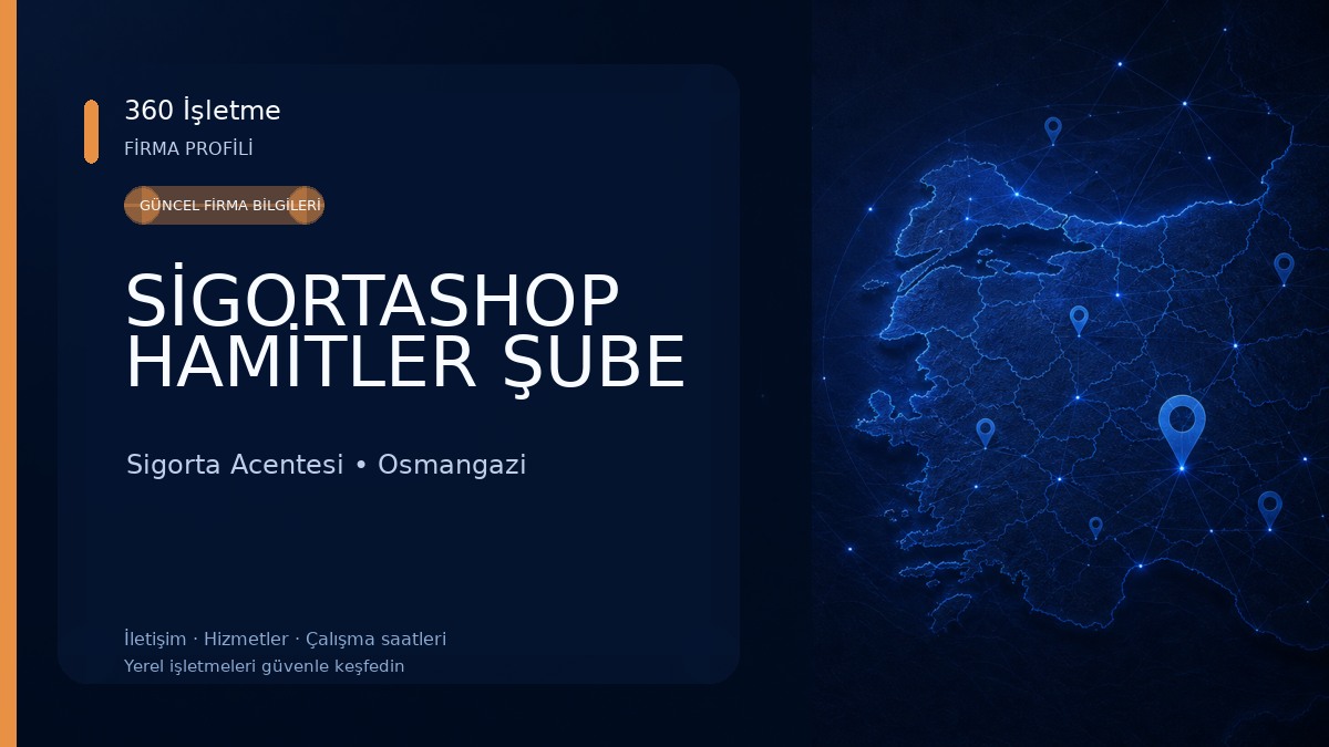 SİGORTASHOP HAMİTLER ŞUBE Sigorta Acentesi