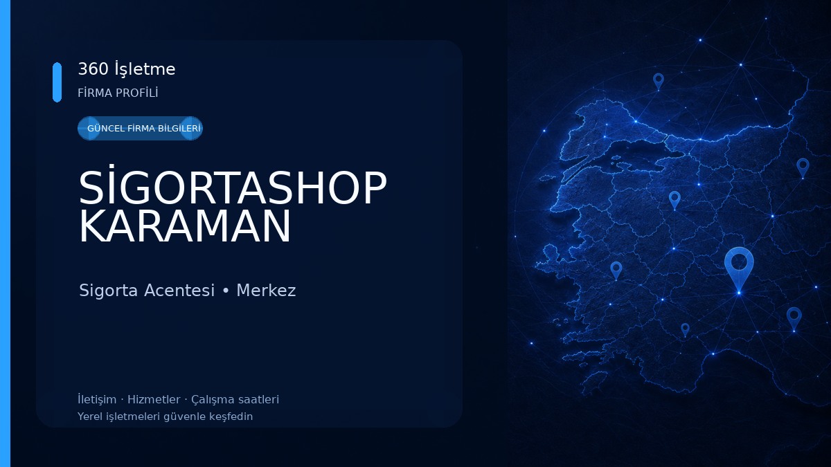 SİGORTASHOP KARAMAN 