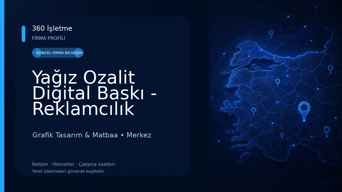 Yağız Ozalit Digital Baskı - Reklamcılık