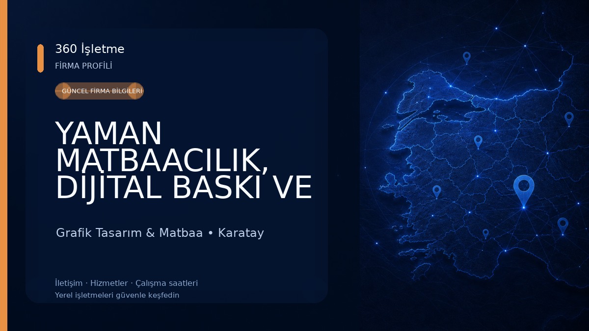 YAMAN MATBAACILIK, DİJİTAL BASKI VE REKLAM Grafik Tasarım & Matbaa