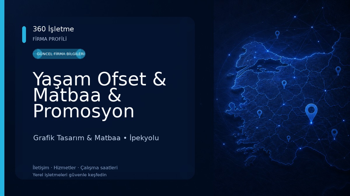 Yaşam Ofset & Matbaa & Promosyon Grafik Tasarım & Matbaa
