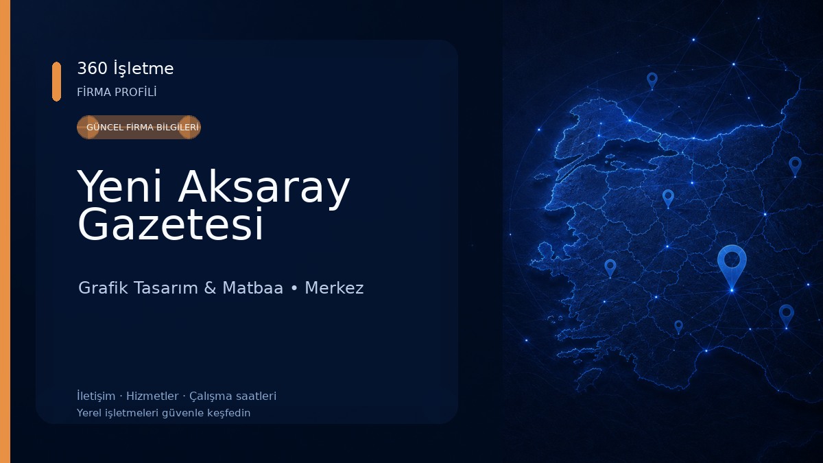 Yeni Aksaray Gazetesi Grafik Tasarım & Matbaa