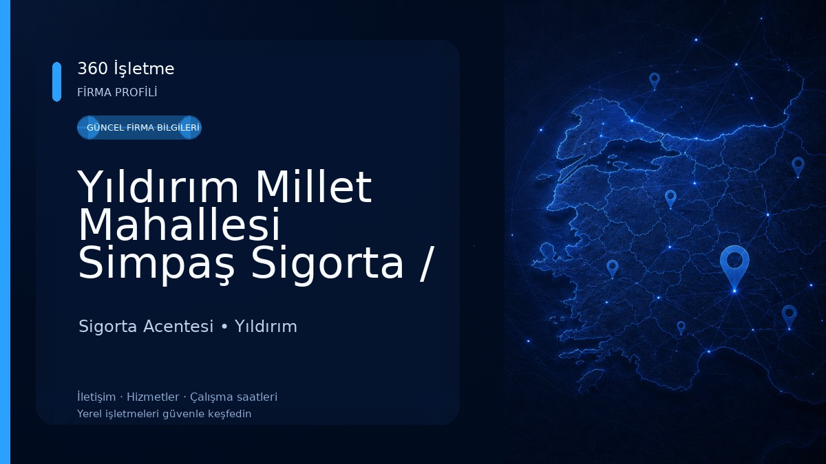 Yıldırım Millet Mahallesi Simpaş Sigorta / Salih ŞEN