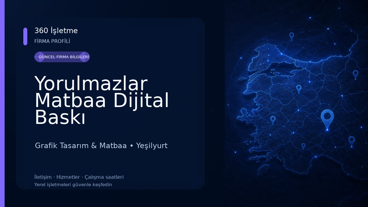 Yorulmazlar Matbaa Dijital Baskı Grafik Tasarım & Matbaa