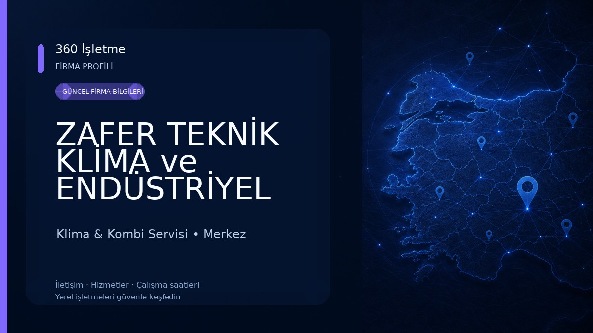 ZAFER TEKNİK KLİMA ve ENDÜSTRİYEL SOĞUTMA SERVİSİ 