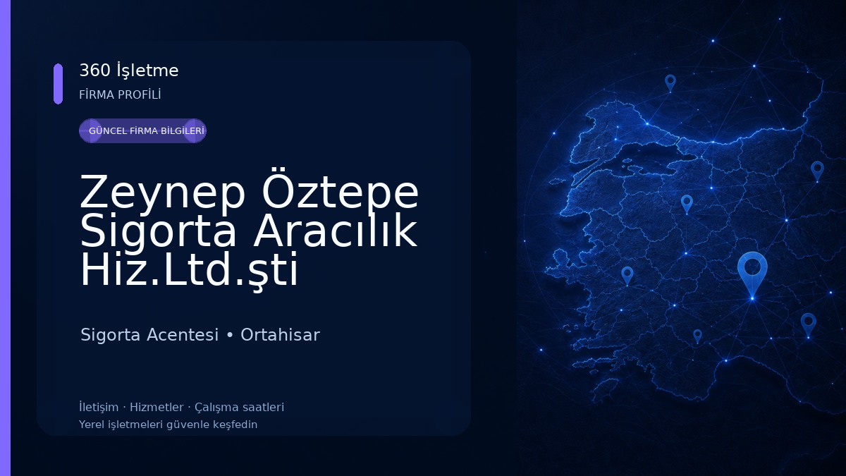 Zeynep Öztepe Sigorta Aracılık Hiz.Ltd.şti Sigorta Acentesi
