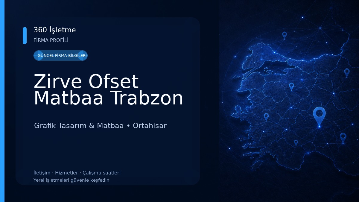 Zirve Ofset Matbaa Trabzon 